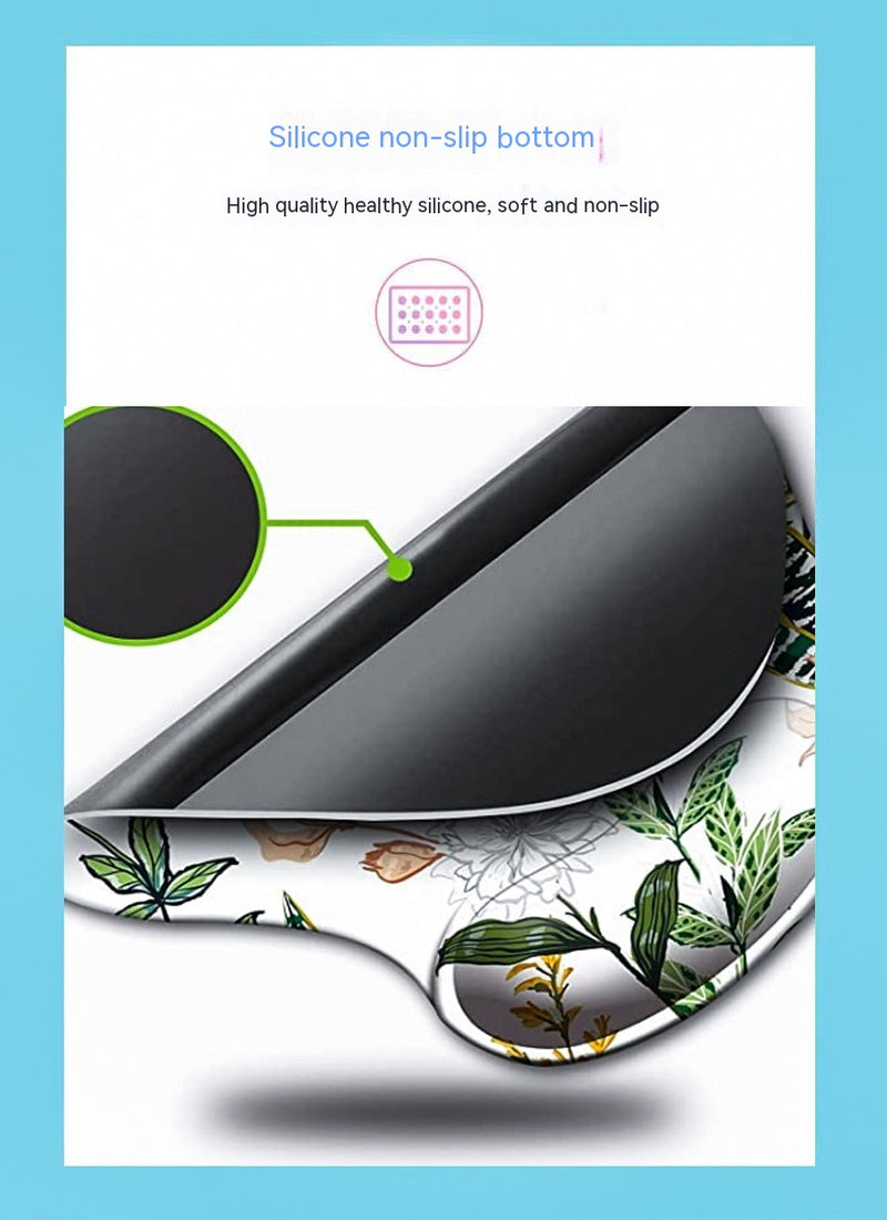E-Commerce Wristband Rubber Sole Keyboard Pad Flower Game Office Set