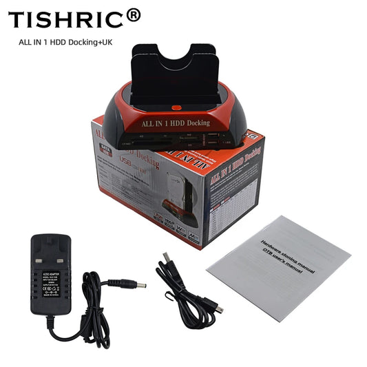 All in 1 Hdd Docking Station Esata to USB 2.0 Adapter for 2.5/3.5 Hard Disk Drive Docking Station Hard Enclosure