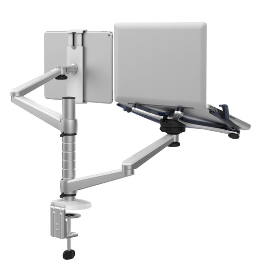 Aluminum Alloy Laptop Stand Double-Arm Office Lazy Tablet Stand